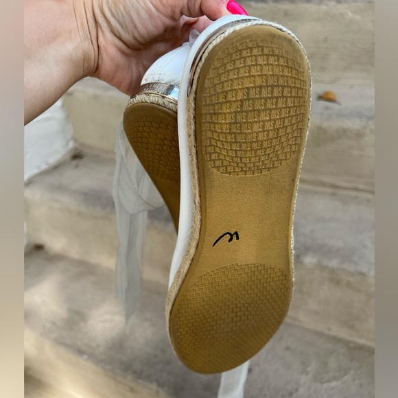 Stuart Weitzman espadrille ballerina “Perpignon” in white size 9 - Picture 5 of 6